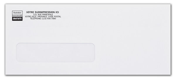 Enveloppes n°10 à une fenêtre avec fe...