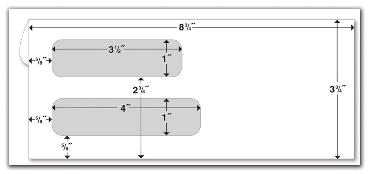 Enveloppes confidentielles à deux fenê...