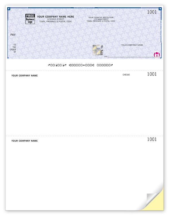 High Security Laser Cheque