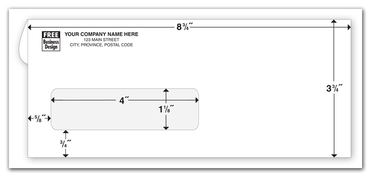 Confidential Single Window Cheque Envelo...
