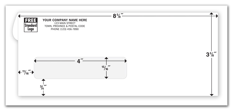 Confidential Single Window Cheque Envelo...